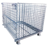 Industrial Logistic Portable Storage Container Heavy Duty Steel Wire Mesh Cage