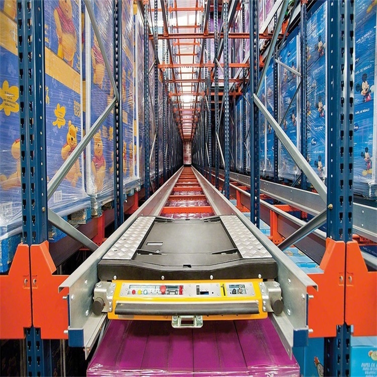 Automated warehouse racking system Radio shuttle rack with pallet runner
