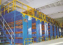 Powder Coating Cold Storage Mezzanine Racking For Warehouse Storage