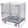 Quality Lockable Industrial Warehouse Logistics Storage Heavy Duty Collapsible Wire Mesh Cage