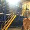 Warehouse High Density pallet racking systems supported steel mezzanine floors 