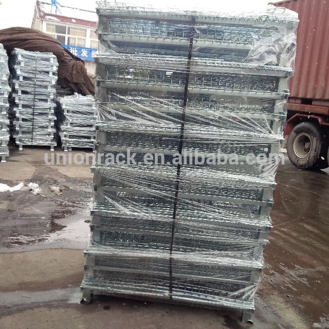 Jiangsu Union Customized Collapsible Cargo Storage Wire Mesh Box
