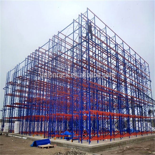 Heavy Duty Automatic Storage Rack Clad Supported Warehouse Building