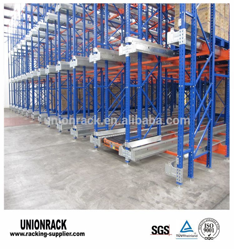 Corrosion Prevention Warehouse Radio Shuttle Selective Pallet Rack For Automatic Storage