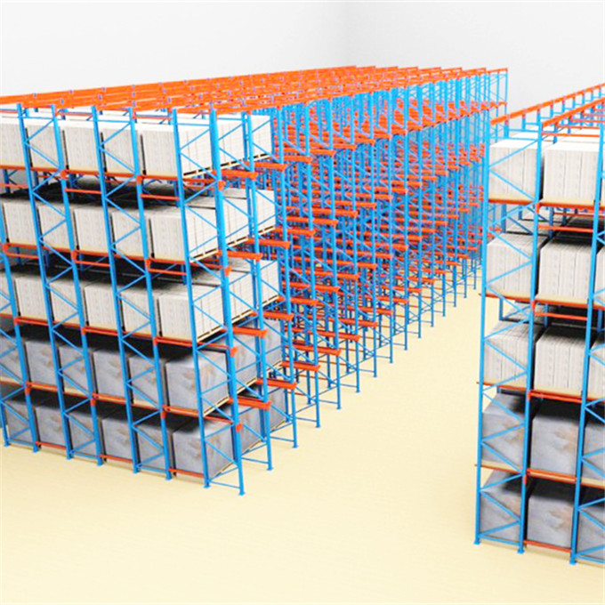 Cold Galvanized Heavy Duty Drive-In Shuttle Rack With Warehouse shelving