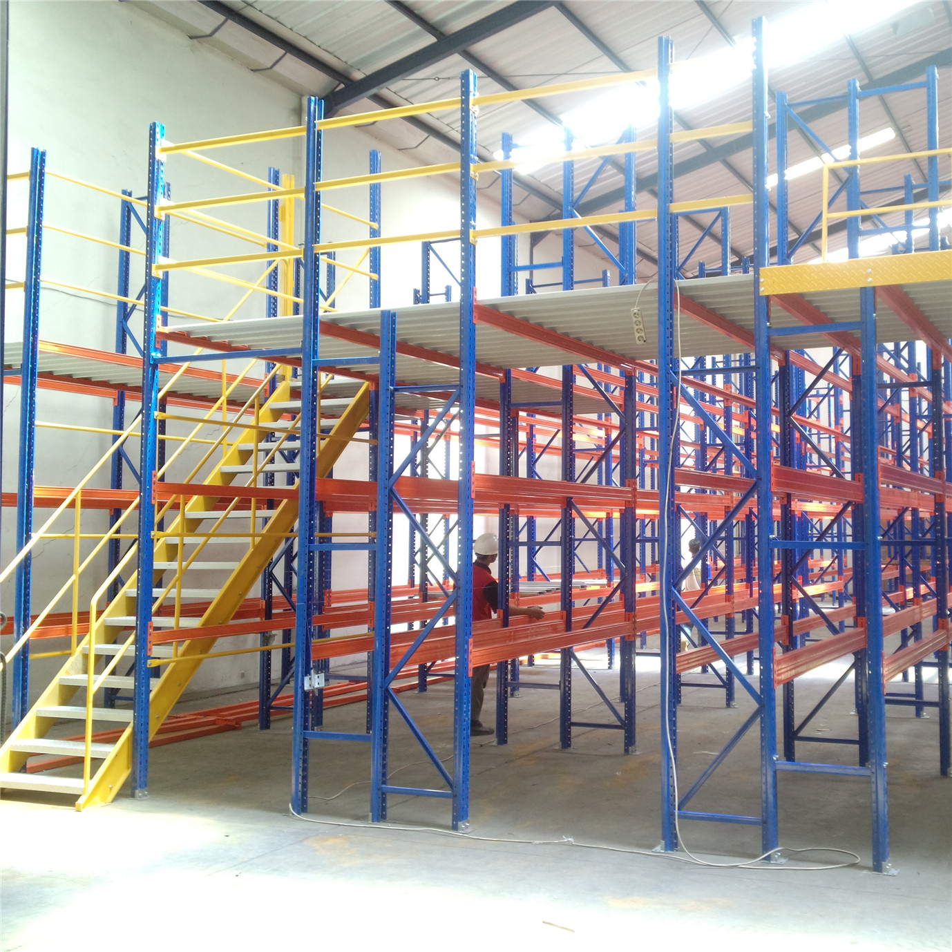 Warehouse Storage Metal Platform Mezzanine Floor Racking