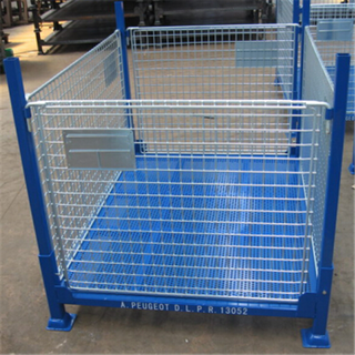 Heavy Duty Galvanized Or Powder Coated Warehouse Storage Cage With Wire Mesh