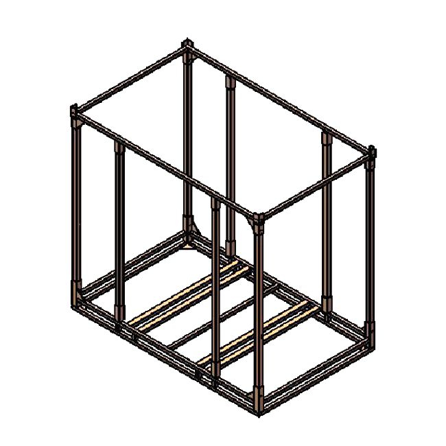 2 Stackcorrosion Rack Warehouse Corrosion Prevention Steel Storage Stackable Pallet Rack ...