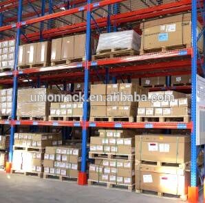 Selective industrial warehouse storage pallet rack system