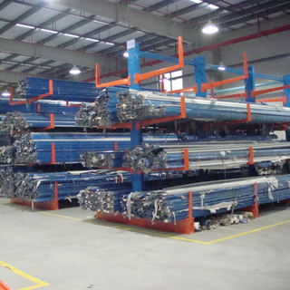 Warehouse Long Pipe Storage Double Side Heavy Duty Steel Cantilever Rack
