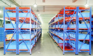 4-Tier Industrial Metal Shelf Rack for Warehouse Storage